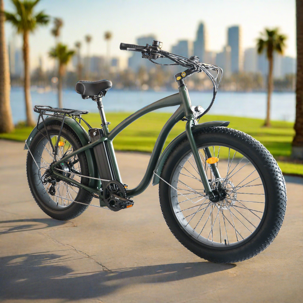 Fat Tire Step Over 26x4 - 52v Beach Cruiser Electric Bike - Image 12