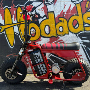 Custom EBOX Red Dragster X Fat Tire Electric Moto Bike