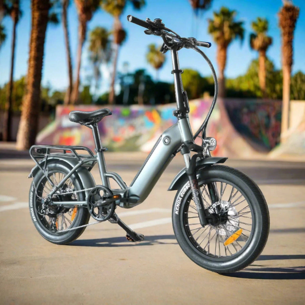 Coastal Cruiser CC Folding 750w Step Thru Ebike 20x3 Fat Tire Folding Electric Bike