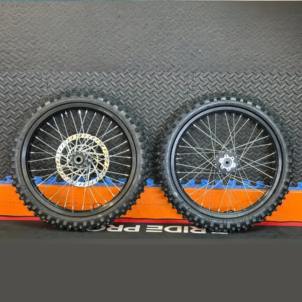 Eride 2.0 eMoto Wheel Set CST Knobby 17"/17" Front & Rear Wheel & Tire Set for Electric Dirt Bikes *Does not include rotor or sprocket*