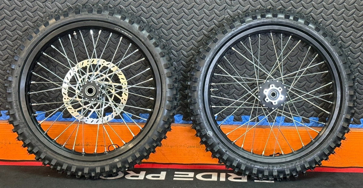 Eride 2.0 eMoto Wheel Set CST Knobby 19"/19" Front & Rear Wheel & Tire Set for Electric Dirt Bikes *Does not include rotor or sprocket* - Image 2