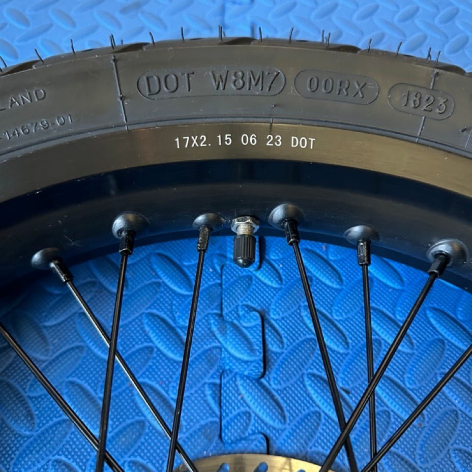 Eride 2.0 eMoto Wheel set Michelin Super Moto CST 17x2.15 Rear Wheel & Tire Set for E-Moto Bike Use *Does not include rotor or sprocket* - Image 3