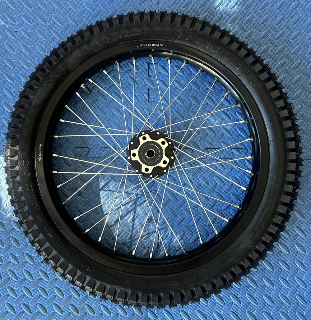 Eride 2.0 eMoto Wheel Set Shinko 241 Dual Sport 18" Rear Wheel & Tire Set for e-Moto Bikes *Does not include rotor or sprocket*