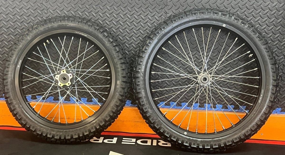 Eride 2.0 eMoto Wheel Set Shinko 244 Dual Sport 18"/21" Front & Rear Wheel and Tire Set for Moto Bikes *Does not include rotor or sprocket* - Image 2
