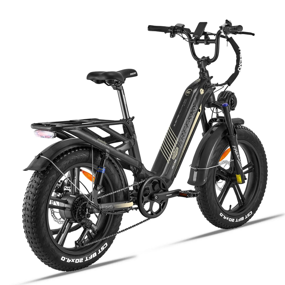 FREESKY Rocky 750 w Step Thru Ebike 20x4 Fat Electric Cargo eBike - Image 5