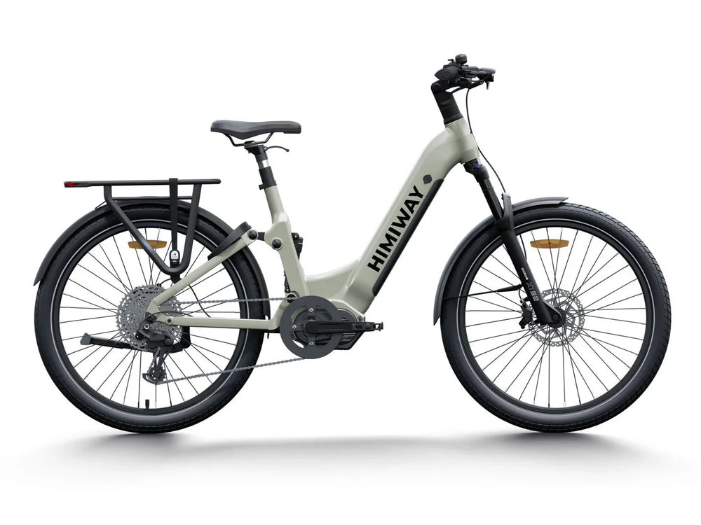 HIMIWAY A7 PRO 500 w Step Thru Ebike 27.5x2.4 Fat Electric Beach Cruiser eBike - Image 5