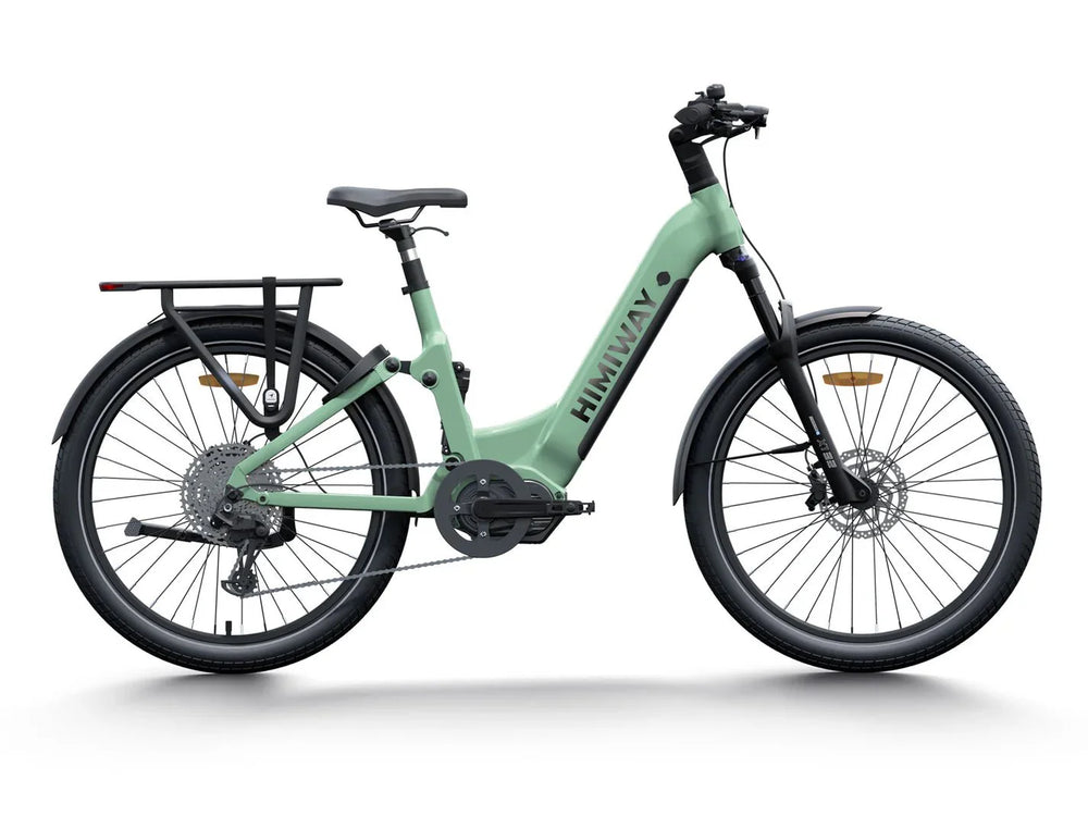 HIMIWAY A7 PRO 500 w Step Thru Ebike 27.5x2.4 Fat Electric Beach Cruiser eBike - Image 4