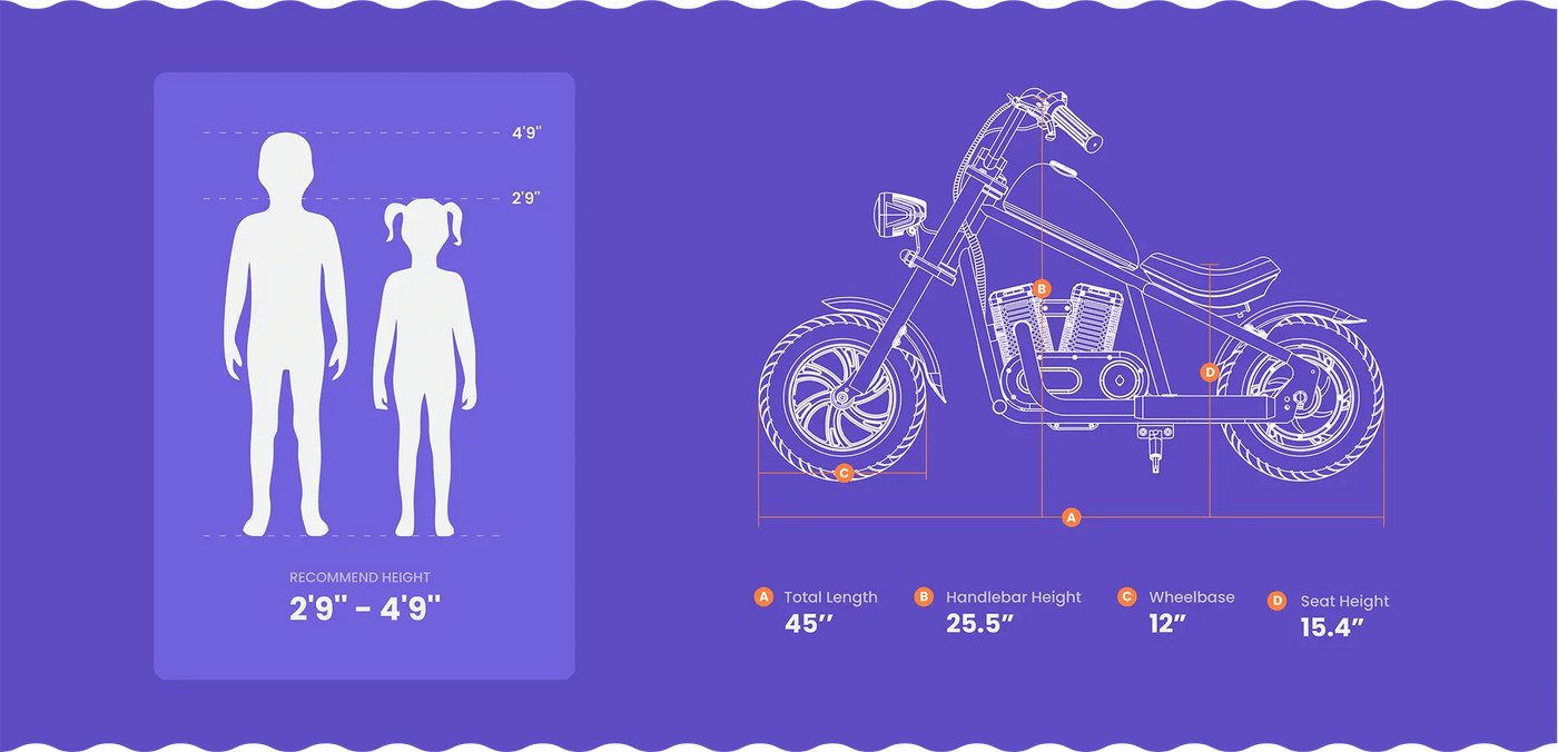 Hyper Gogo Cruiser 12 Electric Kids Mini Motorcycle eBike-21.9v 160 w - Image 5