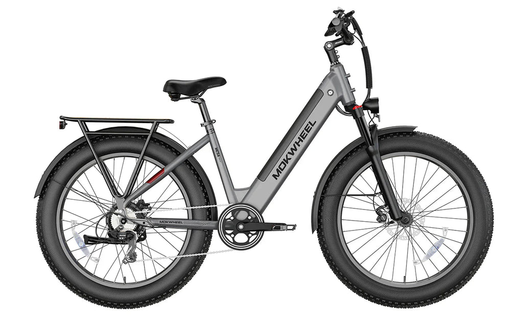 MOKWHEEL Mesa Plus ST 750 w Step Thru Ebike 26x4 Fat Tire Fat Tire Electric Beach Cruiser eBike - Image 2