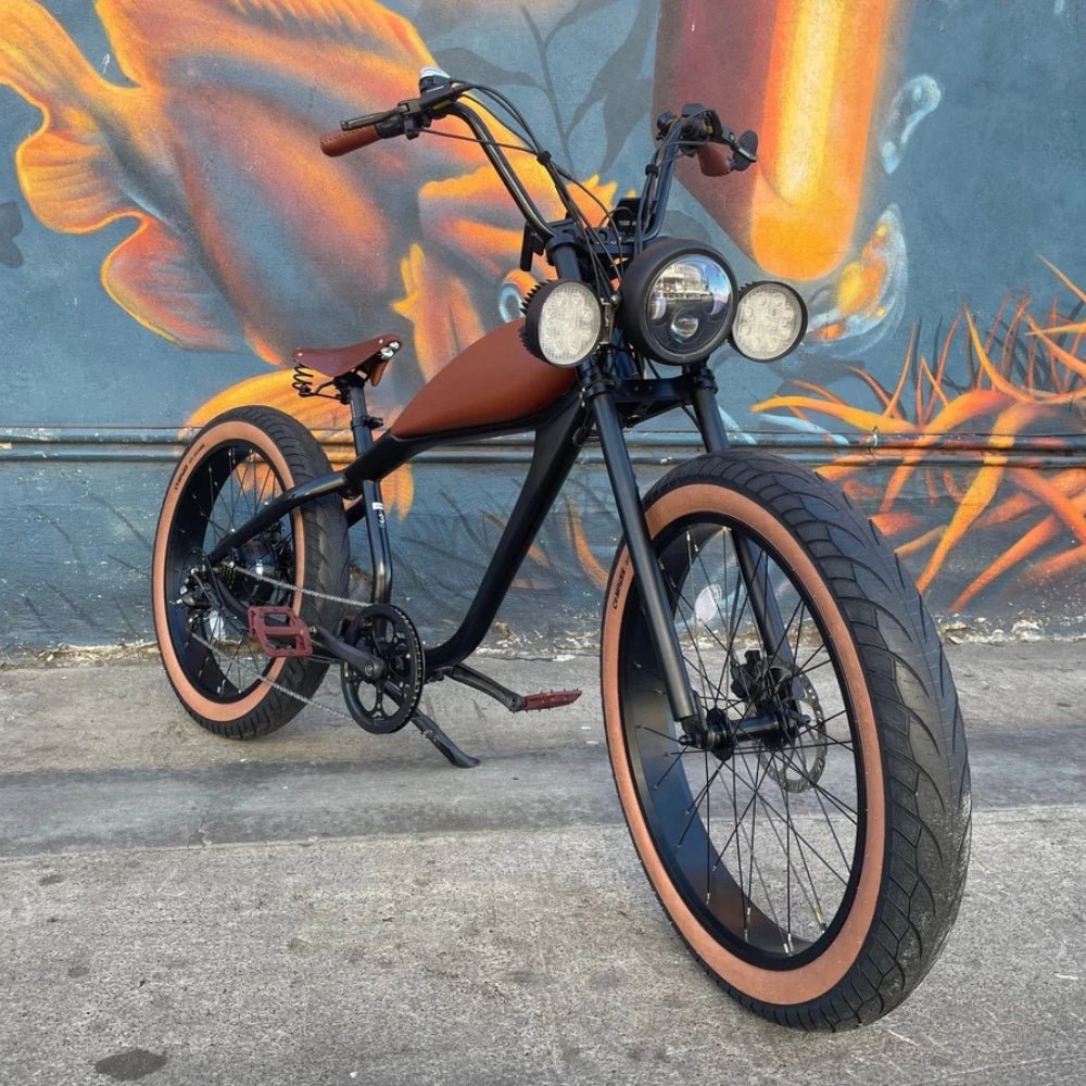 REVI Cheetah Plus – Outlaw Edition 750W Custom Electric Fat Tire eBike