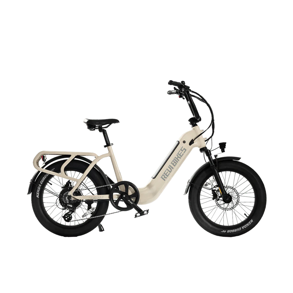 REVI Runabout 2 750w Step Thru Ebike 20x3 Fat Tire Mini Electric Cargo eBike - Image 3